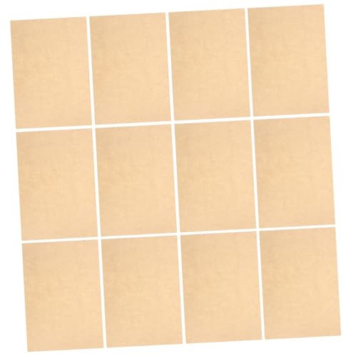 Happyyami Vintage A4 Paper Sheets 90gsm Light Brown Retro Writing Parchment for Certificates and Diplomas 50pcs