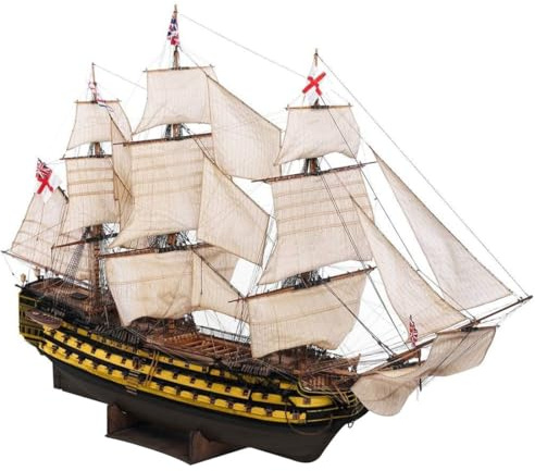 1:200 Maßstab 3D-Holz-HMS Victory Segelschiffs-Modellbausatz - DIY-Handwerk Segelboot-Puzzle-Modell, sammlungswertes historisches Marine-Schiff für Enthusiasten und Hobbyisten