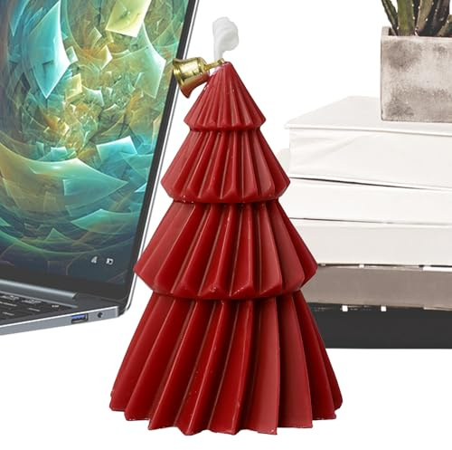 Candela di Natale - Aromaterapia Albero di Natale Decorazione,Centrotavola Rustico Per Casa Festa Eventi Regalo Doni