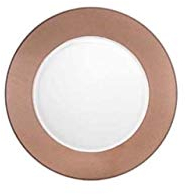 SWEET HOME Sottopiatto in Vetro Trasparente con Fascia Rame cod.SV00323LU cm diam.32 by Varotto & Co.