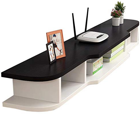 Xyanzi-Estanterias para DVDs Marco Flotante Mueble TV Suspendido Consola De TV Fondo De La Pared Decoracion Estante para Set-Top Box, 4 Colores Estante de Almacenamiento Funcional