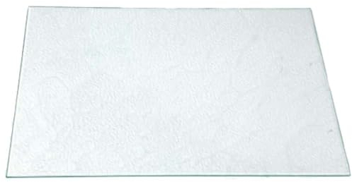 Glas Revolution Kühlschrank Einlegeboden - Strukturglas Kathedral 4 mm – Glasplatte, eckige Ecken, alle Maße lieferbar (89,96 EUR/qm) - 460 mm x 340 mm