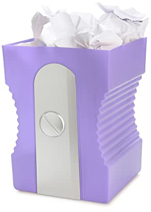 Balvi Cestino carta Sharpener Colore malve Originale e divertente a forma di tempramatite Plastica