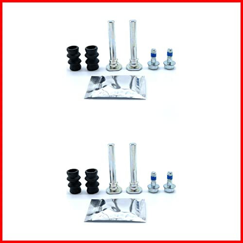 2 Sets Front Brake Caliper Slider Pins Guide Bolt Kit Compatible for Skoda Fabia (2000-2007)