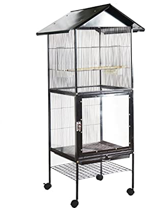 Vogelkäfig Papageienkäfig Großer Zuchtkäfig Metall Luxusvilla Großer Außenkäfig Vogelkäfig Acrylkäfig Verwendet für Gruppenvogelzucht Große Vögel Vogelkäfige Dekor