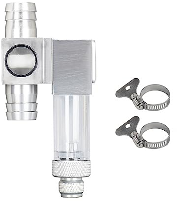 MiOYOOW Aquarium CO2 Diffusor 12/16 mm CO2 Rücklaufblasenzähler Aquarium Werkzeug CO2 Außenreaktor Aquariumzubehör mit sichtbarem Blasenzähler für Aquarium