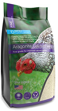 Bird Natural Aragonite Chicken Calcium Feed FINE for Strong eggshells and Gizzard Health