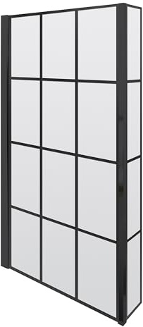 Balterley Mampara de ducha L 795x1430 mm, mampara cuadrada, panel fijo, seguridad 6 mm