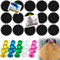 Magnettafel Memotafel, Selbstklebende Memo Board, Magnetleisten Fotowand Büro Pinnwand mit Fridge Whiteboard Magnete 15 Stück (Schwarz)