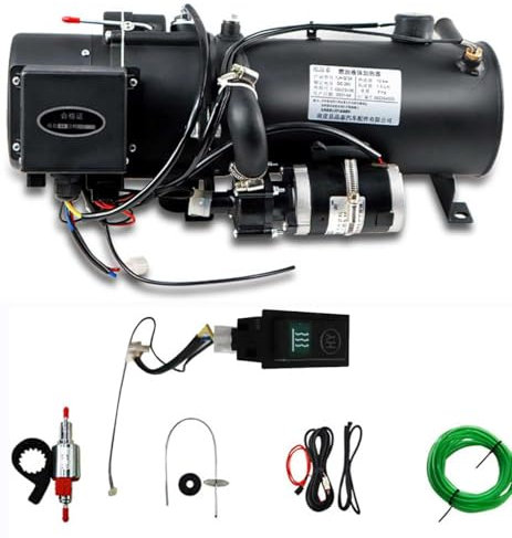 UYSELA Hydronic Heizung, Dieselheizung 310S Edelstahl Flüssiger, Brennstoff Heizung Diesel Warmwasserbereiter für Boot, Wohnwagen, Wohnmobil,310S Stainless Steel 10KW 24V