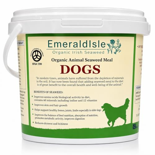 Seaweed for Dogs – Natural Dental Support for Plaque & Tartar Control | 100% Irish Seaweed Kelp Powder | Fresh Breath Supplement | Certified Organic (500g)