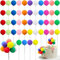 Yamobi 30 pezzi decorazioni per torte colorate, decorazioni arcobaleno per torte con palloncini per feste di compleanno, matrimoni, anniversari