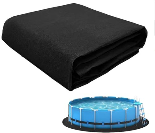 BLGVGKLPNT Above Ground Pool Liner Pad, Under Pool Mat, Pool Ground Cloth, Outdoor Above Ground Round Pool Floor Mats, Puncture Resistant for Protect Above Ground Pool (3m/10ft)