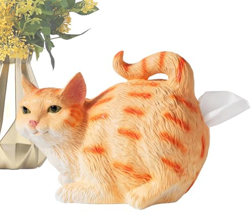 Porta Fazzoletti a Forma di Sedere di Gatto, Copri Scatola Fazzoletti Decorativo con Gattino, Accessorio Decorativo Divertente In Resina Materiale Resistente Ideale Per Arredamento Bagno Sala