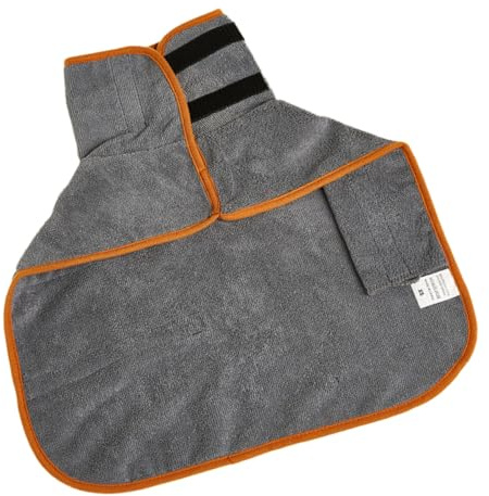 Abaodam Hundebademantel Wasserabsorbierend Aus Polyester Leichter Haustier Bademantel Für Kleine Hunde Grau Komfort Bademantel Für Hunde Als Geschenk Und Fotorequisite