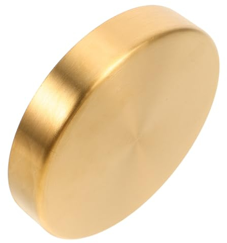 UKCOCO Coupelle Pot Fleurs Dorée Acier Inoxydable Résistante pour Jardin et Intérieur Support Drainage Polyvalent Facile à Nettoyer