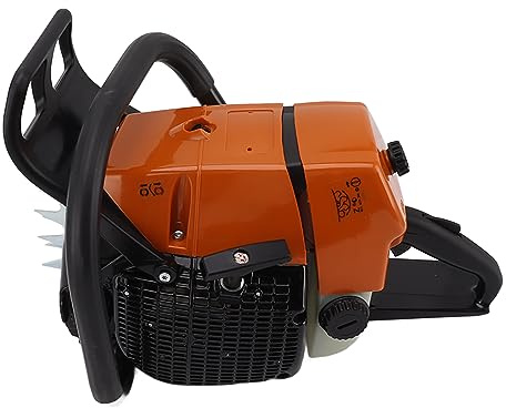 HUSHUI G660 Bensinkedjesåg Motorhuvud, Ergonomiskt Handtag Plastjärn Startup Quick Stop Control, med Hjälpstartsystem för Hemmasågning Av Träd Skogsavverkning