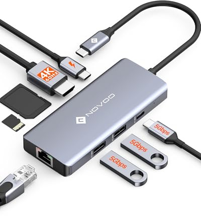 NOVOO Hub USB-C 8 in 1