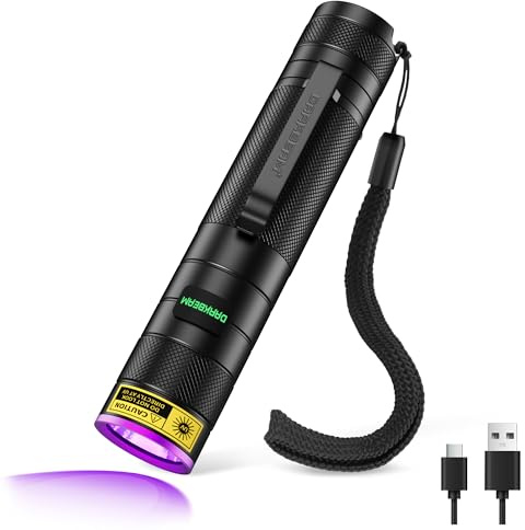 DARKBEAM UV-ficklampa 395nm mini lampa svart UV-ljus LED