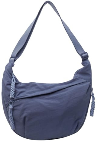Genérico Bolso de Media Luna para Mujer, Duradero Bandolera con Correa de Hombro Ajustable, para Viaje, Compras, Escuela, Oficina