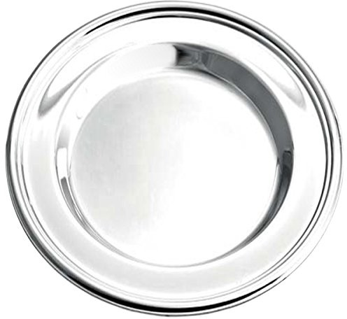 Flaschenuntersetzer Classic (D 15,5 cm) Silber Plated versilbert für Weinflaschen & Karaffen. Edler Tropfschutz, inkl. Geschenkbox.