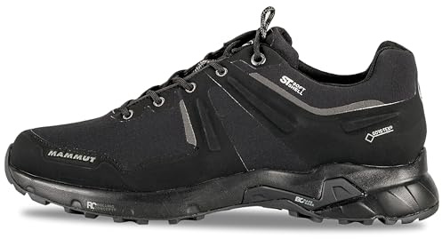 Mammut Ultimate Pro Low GTX Men | Wanderschuhe für Herren, Gore-Tex Schuhe, Wasserdichte Sportschuhe, Trekkingschuhe für Leichte Wanderungen, Bergschuhe, Outdoor Freizeitschuhe | Schwarz, 10.5