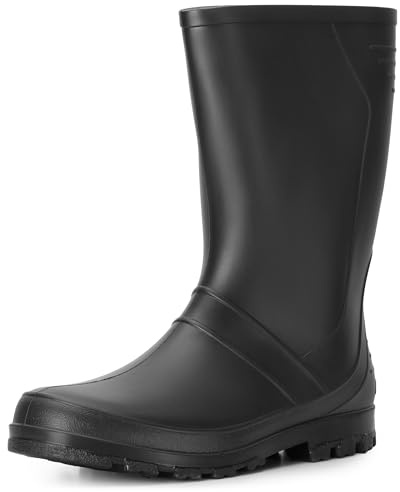 Ladeheid Dam och Herr PVC Gummistövlar LA-959 (Svart, 39 EU)