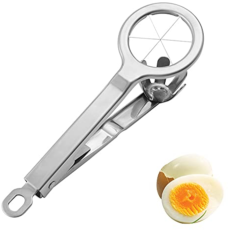 Cortador de Huevos, Cortahuevos, Acero inoxidable Cortador para Huevos, Cortador de Huevo Cocido, Rebanador de Huevo Cocido, para Cortar Huevos, Setas, Fresa, Ensalada