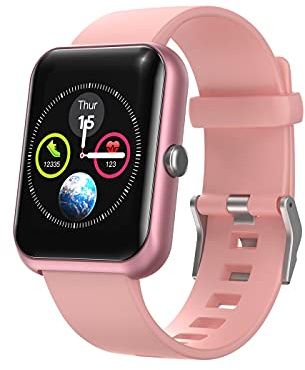 Hi5 S20 Fitness Armband Fitness Tracker Uhr SmartWatch mit IP68 wasserdicht, Aktivitäts-Tracker mit Herzfrequenz, Schlafmonitor, Bewegungserinnerung, Kalorienzähler und Erinnerung-Rosa, 10436EU