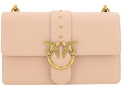 Pinko Love One Classic CL Vitello Seta, Borsa Donna, O81Q Cipria-Antique Gold, U
