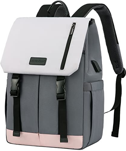 LOVEVOOK Rucksack Damen Elegant 15.6 Zoll Laptop Rucksack Wasserdicht Schultasche Mädchen Schulrucksack Teenager Backpack Women Tagesrucksäcke Daypacks für Uni Schule Reise Business