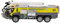 ANBP 1:32 Airport Fire Truck Fire Engine Electric Die- Engineering Vehicles Car Toy with Sound Light Pull Back Gifts,Yellow