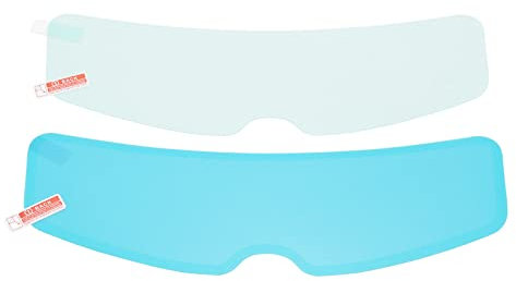 Pellicola Antiappannamento per Casco Moto, Set di Pellicole Antipioggia per Visiera Trasparente per Casco Universale per la Sicurezza di Guida, 24,5 Cm / 9,6 Pollici
