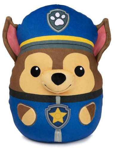GUND PAW Patrol Trend Squishy Chase, 20 cm - hochwertiges Plüschtier zum Spielen und als Kissen verwendbar, im Original-Look der TV-Serie, empfohlen ab 1 Jahr