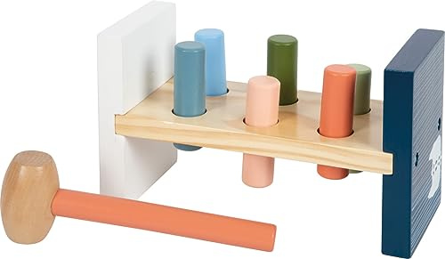small Foot Klopfbank „Arctic“,aus FSC® 100%-zertifiziertem Holz, Motorik- und Lernspielzeug, für Kinder ab 1 Jahr, 12452