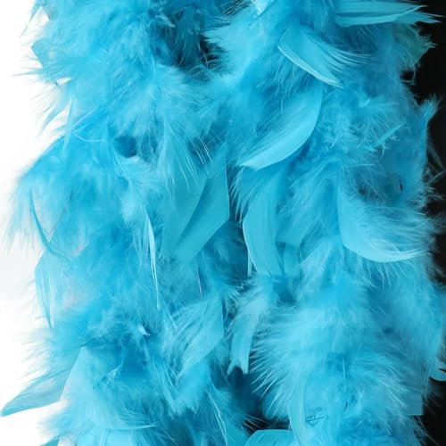 KEMTAT 2 Yards natürliche, Flauschige, weiche Türkei-Marabou-Federboa, Hochzeitsfedern, Kleider, Schal/Schal, 38–40 g, zum Basteln von Federn