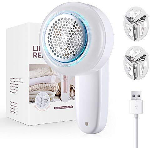 Rasoio Anti Buccia, Levapelucchi Elettrico Ricaricabile USB, Togli Pelucchi Maglioni, Lint Remover Spazzola, Pillola del Rasoio Rimuove Lint Fuzz Rimozione Lana Tessuti Lanugine Vestiti Divano