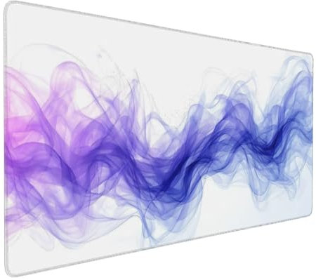 Tapis de Souris 80x40 cm Grand Tapis Souris XXL, Violet Abstrait Tapis de Souris Bureau Gamer, à Bords Cousus, Base en Caoutchouc Antidérapante, sous Main pour Clavier et Souris, Decor Maison E-1141