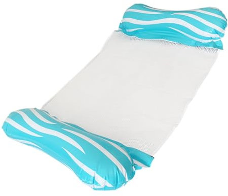 Swim Pool Lake Raft Tube Flotation, faltbar, aufblasbar, ergonomisches Design mit Backrest, multifunktionales Wassersport-Spielzeug für Erwachsene und Kinder, kompakt, tragbar für Pool,