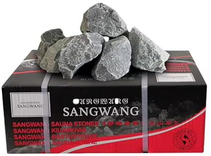 Piedras para sauna de origen Finlandes para Sauna tamaño 60-80 mm Caja 16 KGM