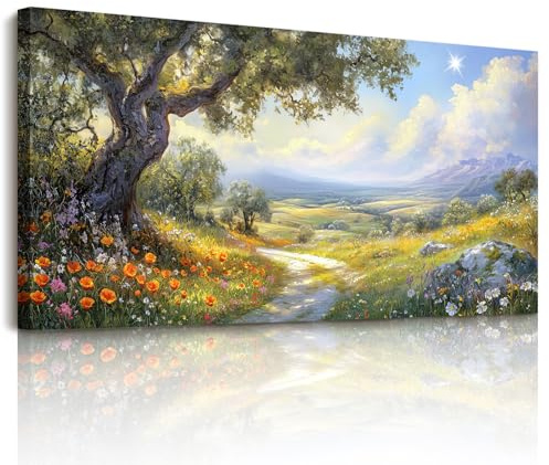hyidecorart Quadro Moderni Paesaggio Naturale Soggiorno Corridoio 50x100 cm | Design Raffinato, Stampa HD, Facile da Appendere, Grande Formato, Decorazione Murale Versatile, Arte per la Casa, Regalo
