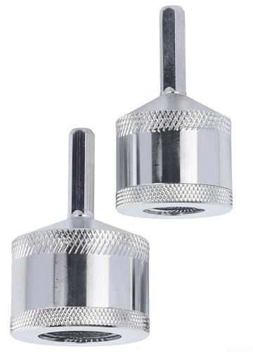 Rohrreiniger für 15 mm, 22 mm, 25 mm Metallrohre mit Sechskantschaft, kompatibel mit elektrischen Bohrmaschinen zum Entfernen von Kupferrohren, Rostentfernung und Entgraten (2 Stück)