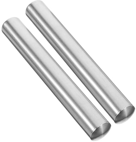 CANIGHT Mango de Acero Inoxidable para Cepillos de Inodoro, 2 Unidades, Compatible Mayoría de Cepillos, Adecuado para Limpieza Versátil del Baño