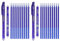 Winthai Radierbarer Kugelschreiber Blau Gelschreiber, 24 Erasable Pen Set, 2 Tintenroller Gelstifte + 20 Nachfüllungen 0,5mm +2 Radierstift Sticks, Schulsachen Für Schüler Kinde Büromaterial
