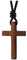 Xianli Wang Pendentif Croix en Bois de Noyer Naturel Pour Hommes Femmes Collier en Bois