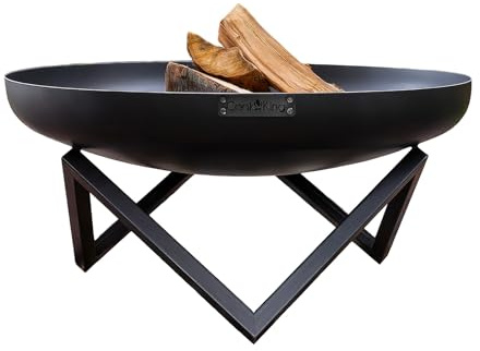 CookKing Brasero Santiago Ø100 - Extérieur Barbecue Plancha - Acier de Haute Qualité - 100x100x45 cm