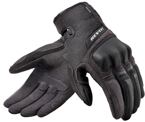 REV'IT! Revit Volcano Guanti da moto da donna, nero/nero, XS