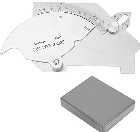 Calibro a Camma a Ponte Calibro di Saldatura, Strumento di Misurazione della Saldatura, Misuratore di Saldatura con Acciaio Inossidabile, Misuratore di Saldatura per la Misurazione della Saldatura