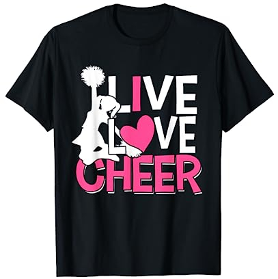 I Love Cheer Cheerleader Herz Cheerleading Cheer Practice T-Shirt