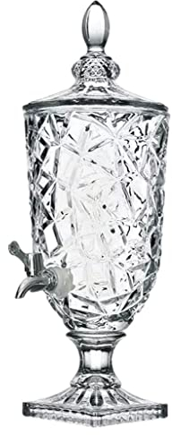 SIRWAX Dispensador de Bebidas Jarra fría de Vidrio de 2L/3L/5L, Bote para Beber Jugo con Grifo, Botella de Vino de Vidrio, Lata de Bebida de Alta Temperatura, Botella de Agua Fácil dispensación